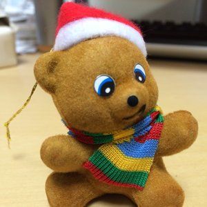 SANTA BEAR CHRISTMAS TREE ORNAMENTS DECORATION